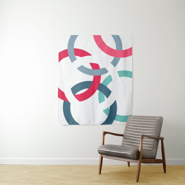 Linked Circles Tapestry (In Situ)