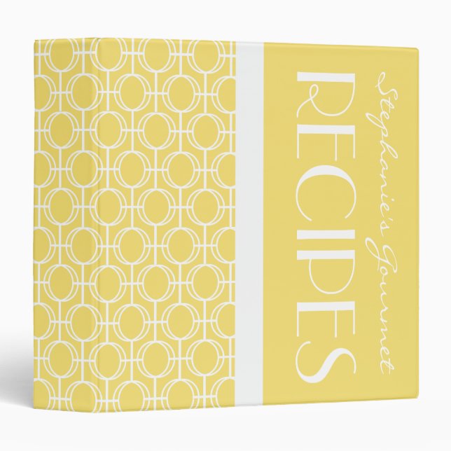 Linked Eternity Rings Pattern Recipe - Lemon Binder (Front/Spine)