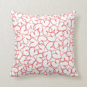 Linked Hearts 2014 Throw Pillow