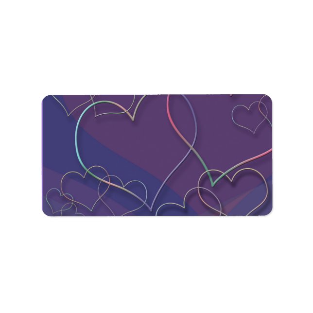 Linked Hearts Address Label (Front)