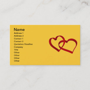 Linked Hearts Business Card