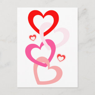 Linked Hearts Postcard