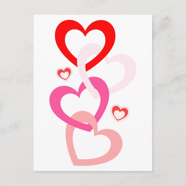 Linked Hearts Postcard (Front)