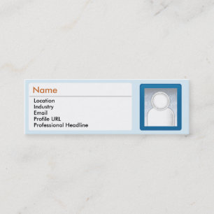 LinkedIn - Skinny Mini Business Card