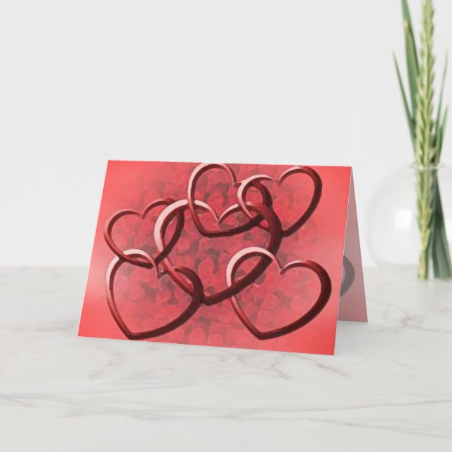 Linking hearts - Customize Card (Front)