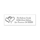 Linking Hearts - Self Inking Address Stamp