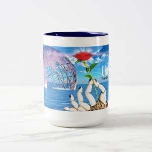 LinkSky Rose, two-tone mug
