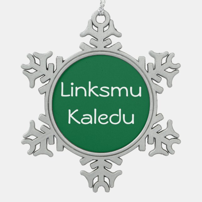 Linksmu Kaledu - ornament (Front)