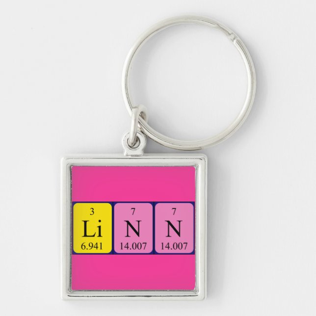 Linn periodic table name keyring (Front)