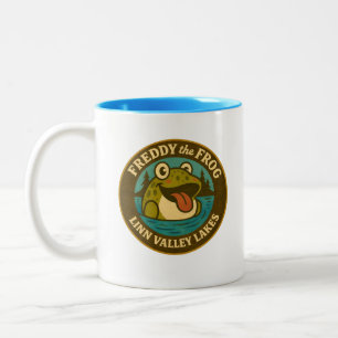 Linn Valley Lakes Tee Shirt Two-Tone Coffee Mug