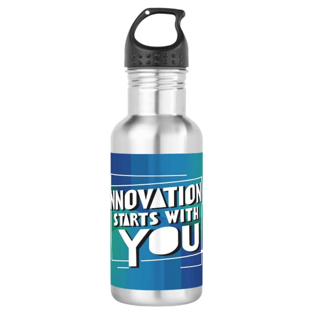 L'innovation commence avec vous 3 bouteilles d'eau (Devant)