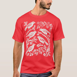 Lino Cut Bird 1 T-Shirt