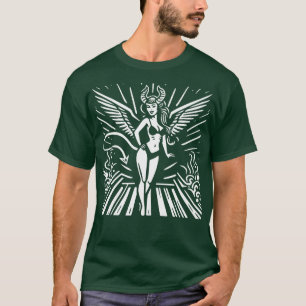 Lino Cut Devil Girl T-Shirt