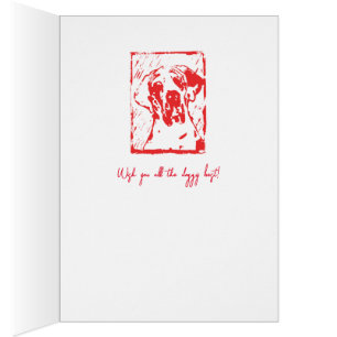 Lino Cut print Design Great Dane Esra
