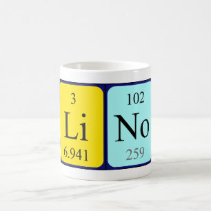 Lino periodic table name mug
