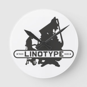 Linotype Wall Clock