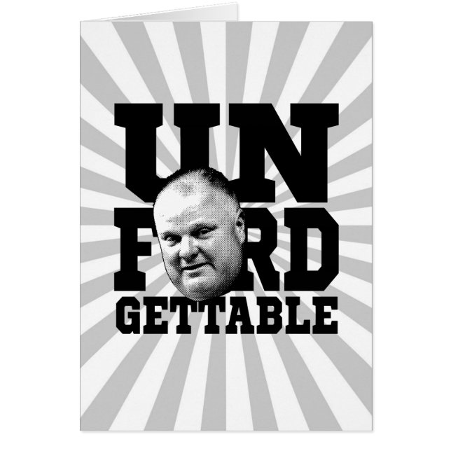 L'inoubliable maire Rob Ford de Toronto (Devant)