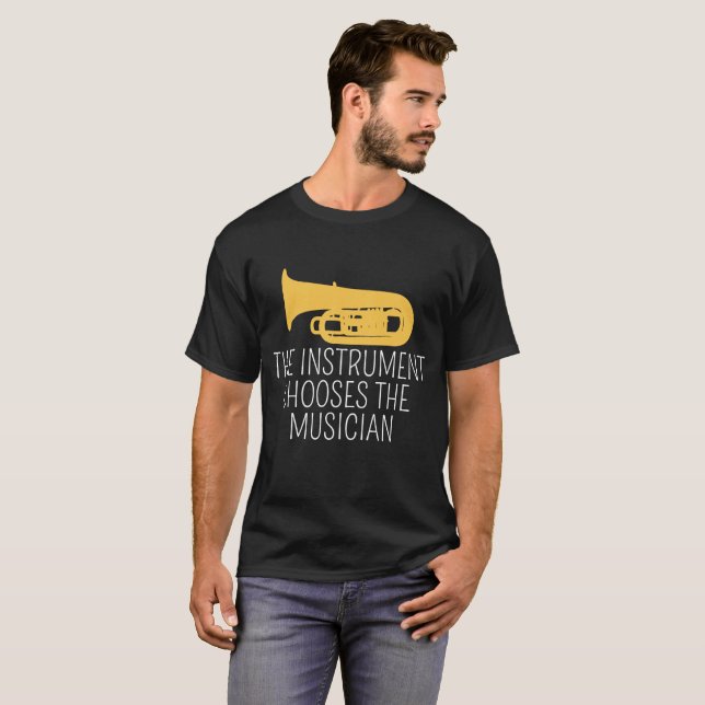 L'instrument choisit le T-shirt de musicien, tuba (Devant entier)