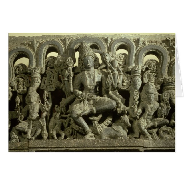 Lintel depicting The Trinity: Siva, Brahma and Vis (Front Horizontal)