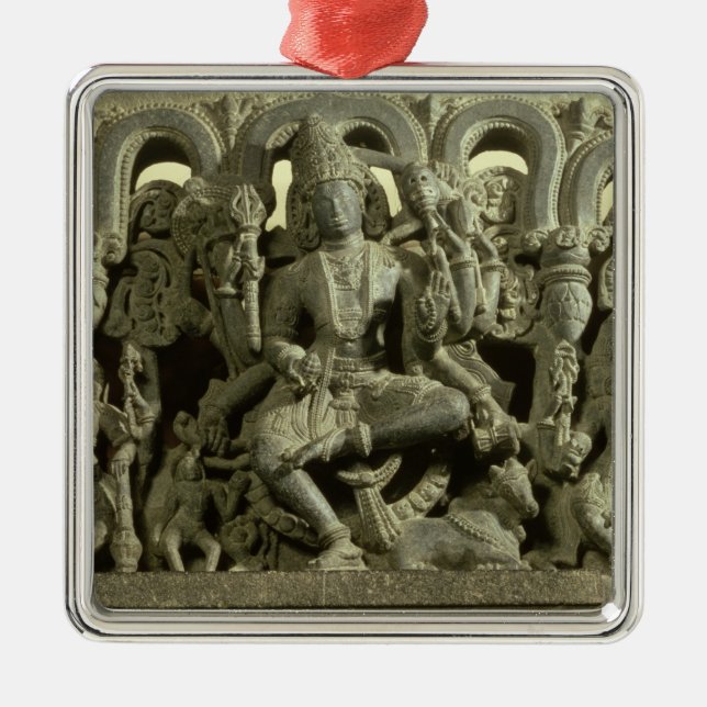 Lintel depicting The Trinity: Siva, Brahma and Vis Metal Ornament (Front)