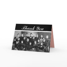 L'intérieur du Merci du groupe féminin Vintage