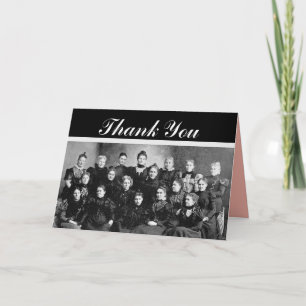 L'intérieur du Merci du groupe féminin Vintage