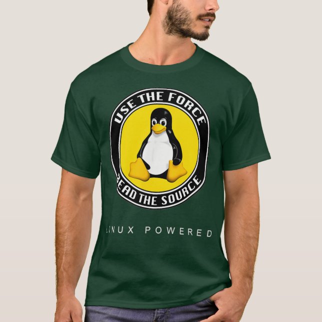 Linu Tu Penguin Open Source T-Shirt (Front)