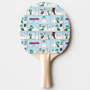 Linus Builds A Snowman Ping Pong Paddle