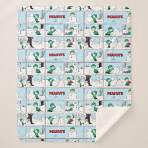 Linus Builds A Snowman Sherpa Blanket