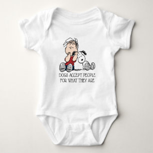 Linus Comforted With Snoopy's Ear Baby Bodysuit