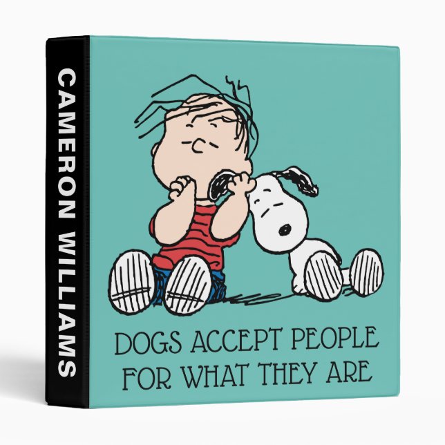 Linus Comforted With Snoopy's Ear Binder (Front/Spine)