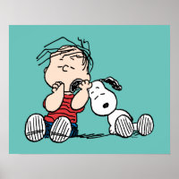 Linus Comforted With Snoopy's Ear