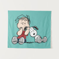 Linus Comforted With Snoopy's Ear