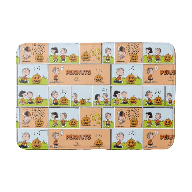 Linus & Lucy | Singing Jack-O-Lantern Bath Mat (Front)