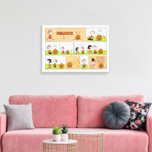 Linus & Lucy   Singing Jack-O-Lantern Canvas Print