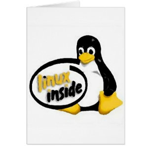 LINUX À L'INTÉRIEUR de Tux le logo de pingouin de