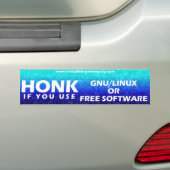 Linux Distro Community Bumper Sticker (On Car)