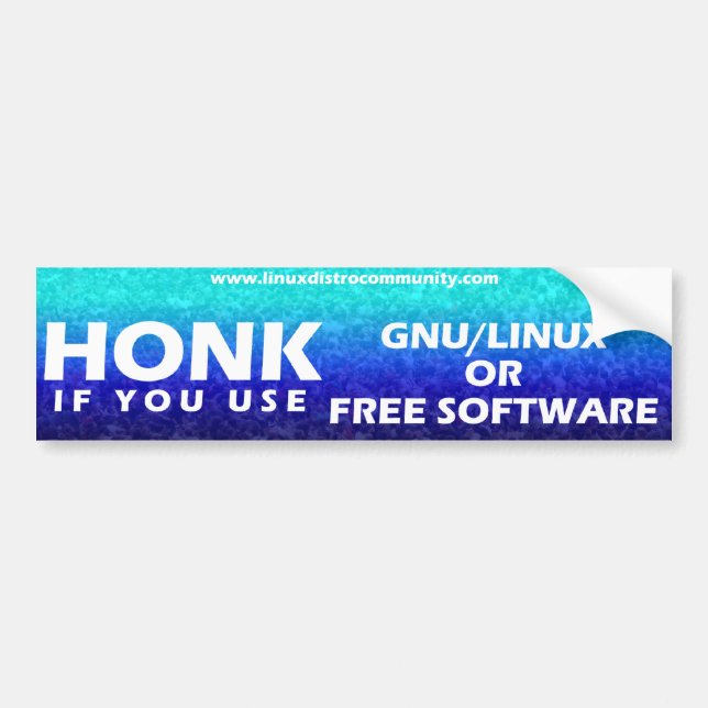 Linux Distro Community Bumper Sticker (Front)