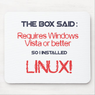 Linux is better mouse pad