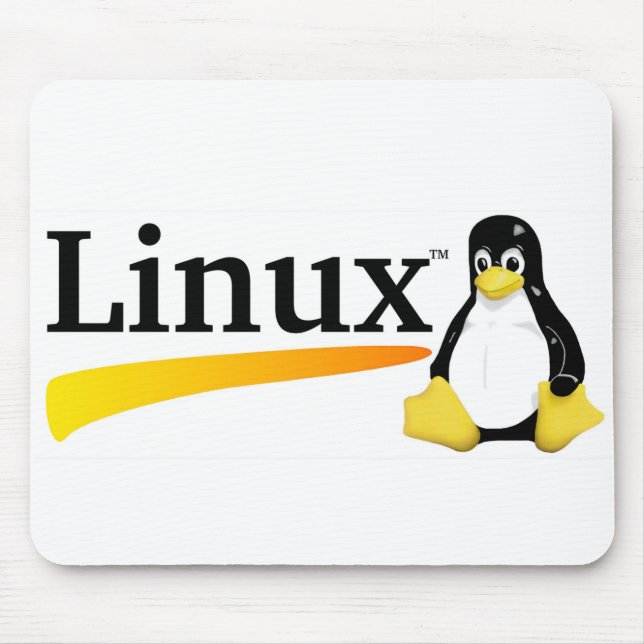 Linux Logo with Tux Products Mouse Pad (Front)