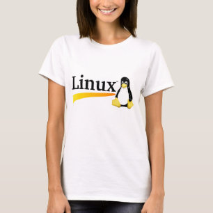 Linux Logo with Tux Products T-Shirt