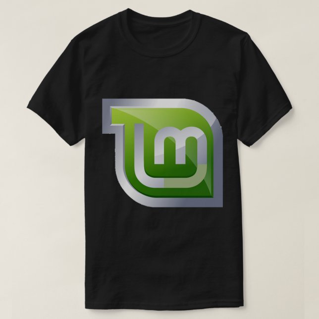 Linux Mint Fitted T-Shirt (Design Front)