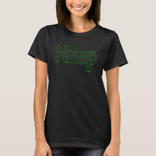 Linux Nmap Command ASCII Hacker Programmer Humour  T-Shirt