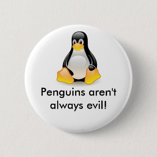 linux-penguin-tux 2 inch round button