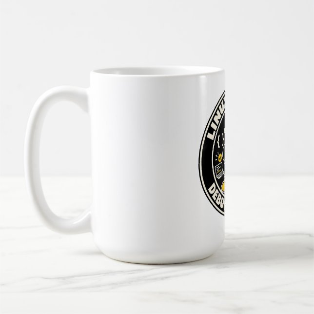 Linux Penguin Tux Fanart - Dojo Master Coffee Mug (Left)