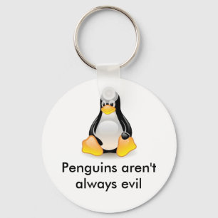 linux-penguin-tux keychain