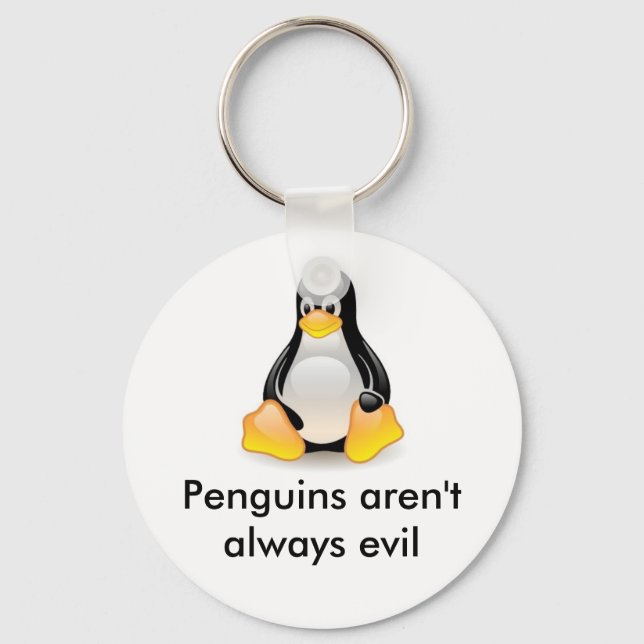 linux-penguin-tux keychain (Front)