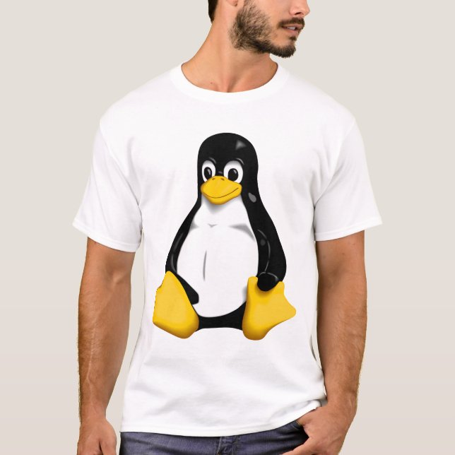 Linux/Powered by ubuntu T-shirt (Front)