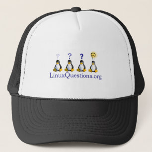 Linux Questions Logo Trucker Hat