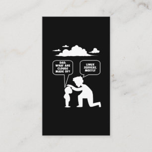 Linux Software Developer Computer Programmer Nerd Business Card
